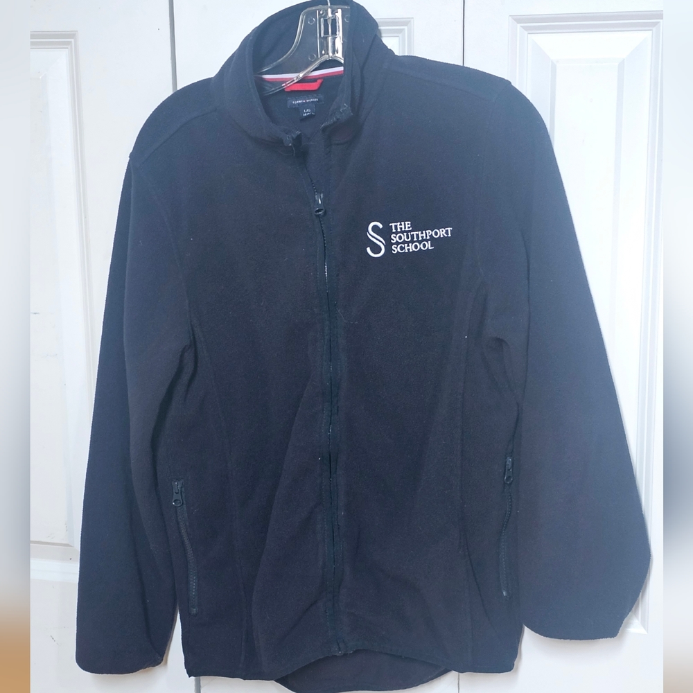 Tommy Hilfiger Navy Fleece Zip Jacket